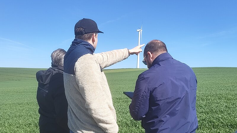 Markus Kirchberger, Sirag Kartun, zeigen, Windkraftanlage, Enercon, Vestas, Standortbegehung